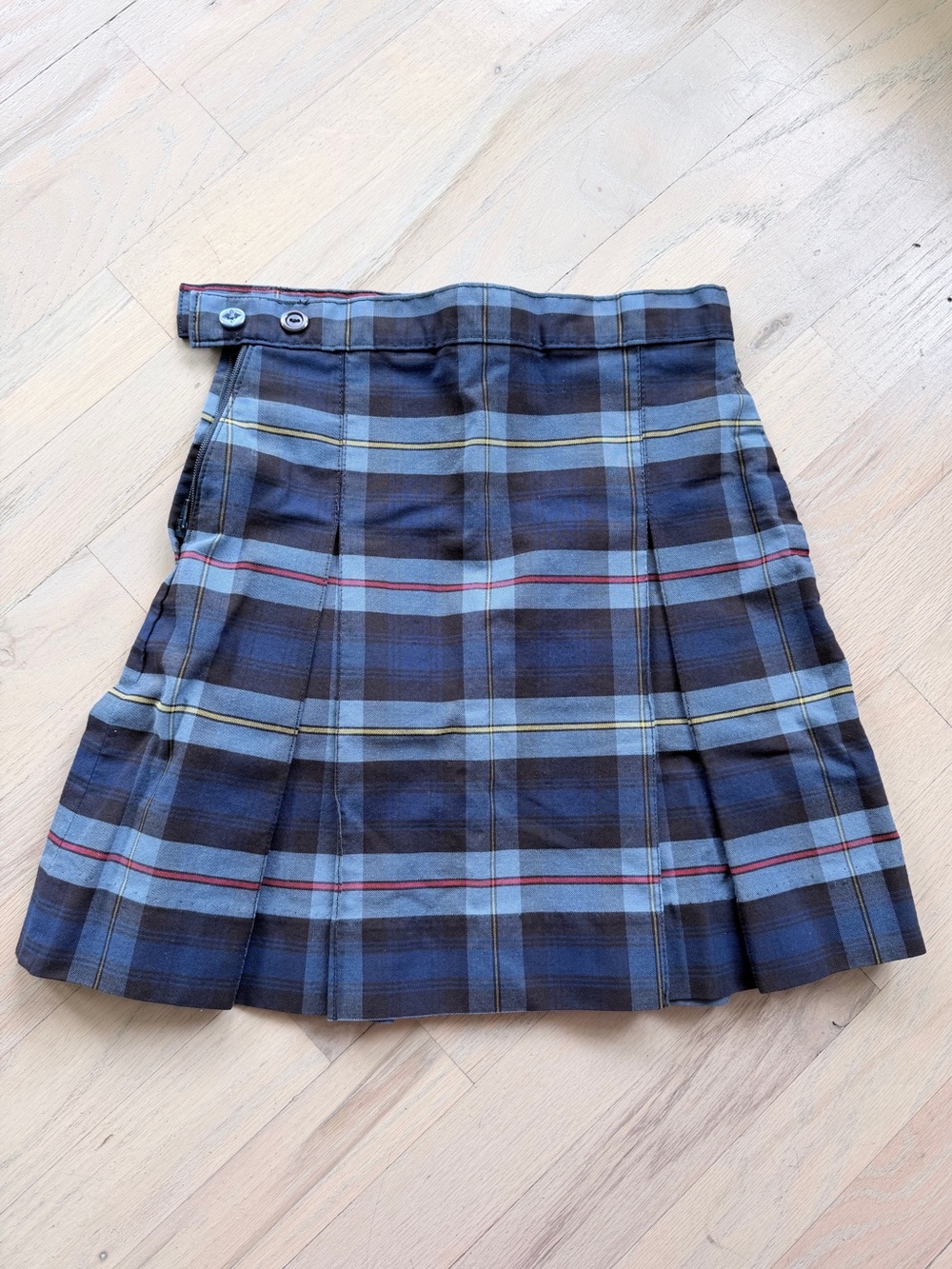 Blue Plaid School Schoolbelles Uniform Shirt